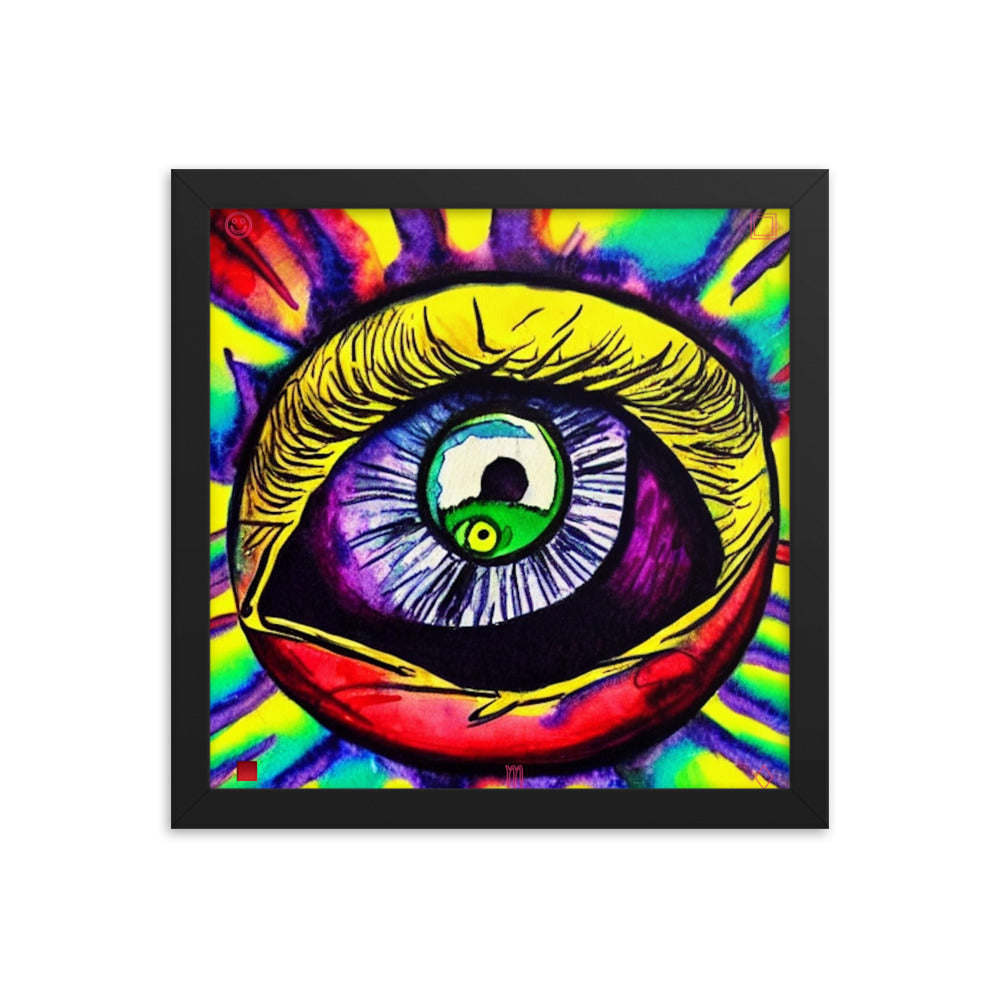 サイケデリック　ポスター　EYE Jones - Eyez (New Low) Framed Poster – Swelter Sounds