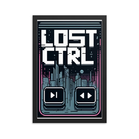 Jones - Lost CTRL Media Art Framed Poster