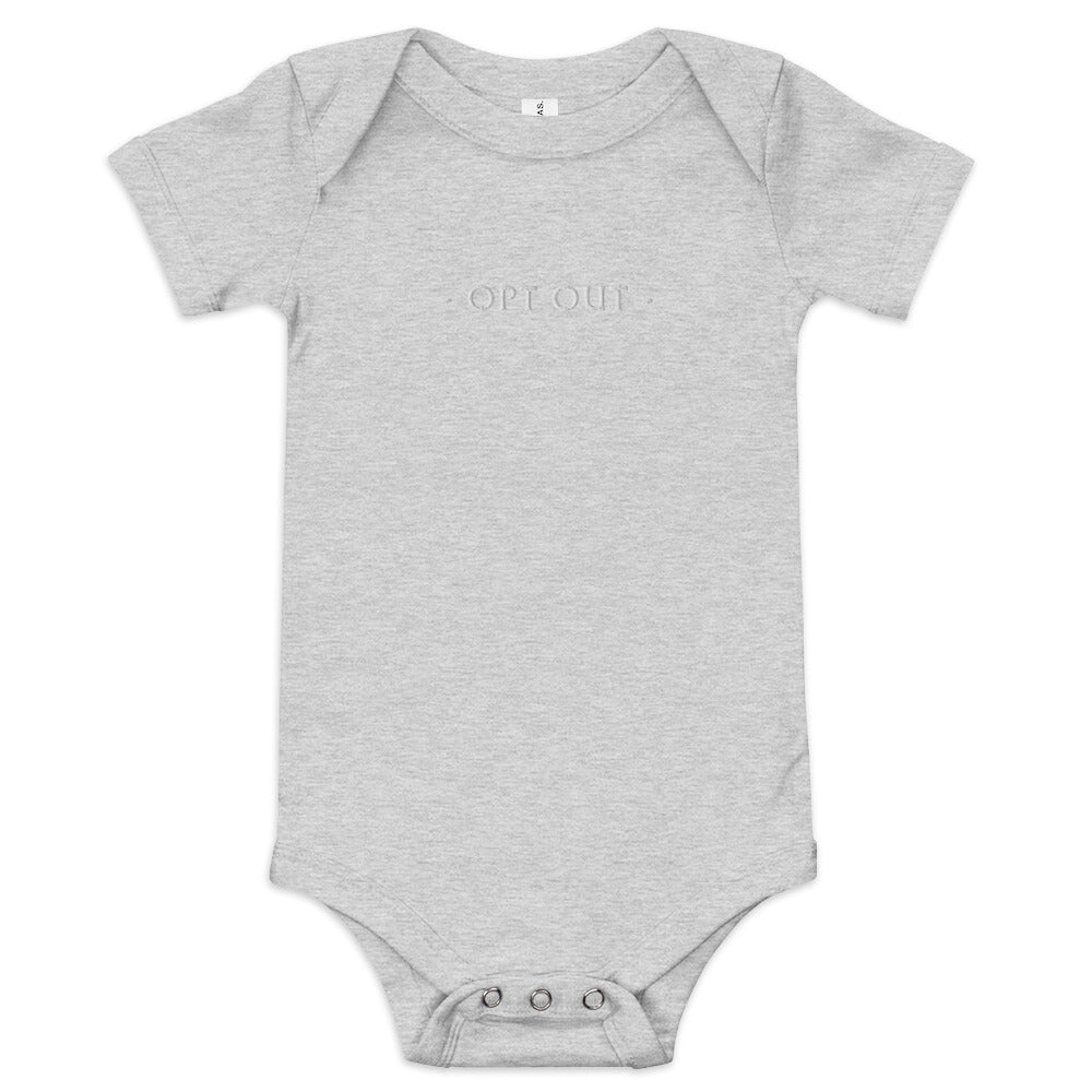 Opt Out - Another Sleepless Night Baby Onesie