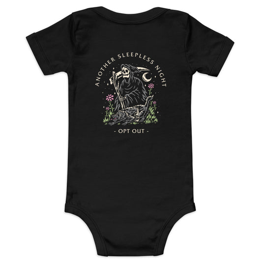 Opt Out - Another Sleepless Night Baby Onesie