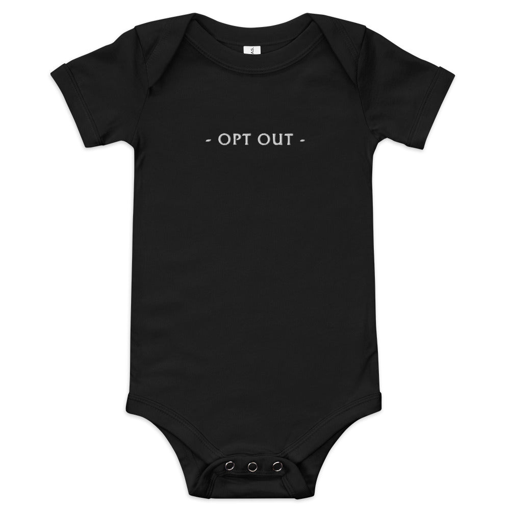 Opt Out - Another Sleepless Night Baby Onesie