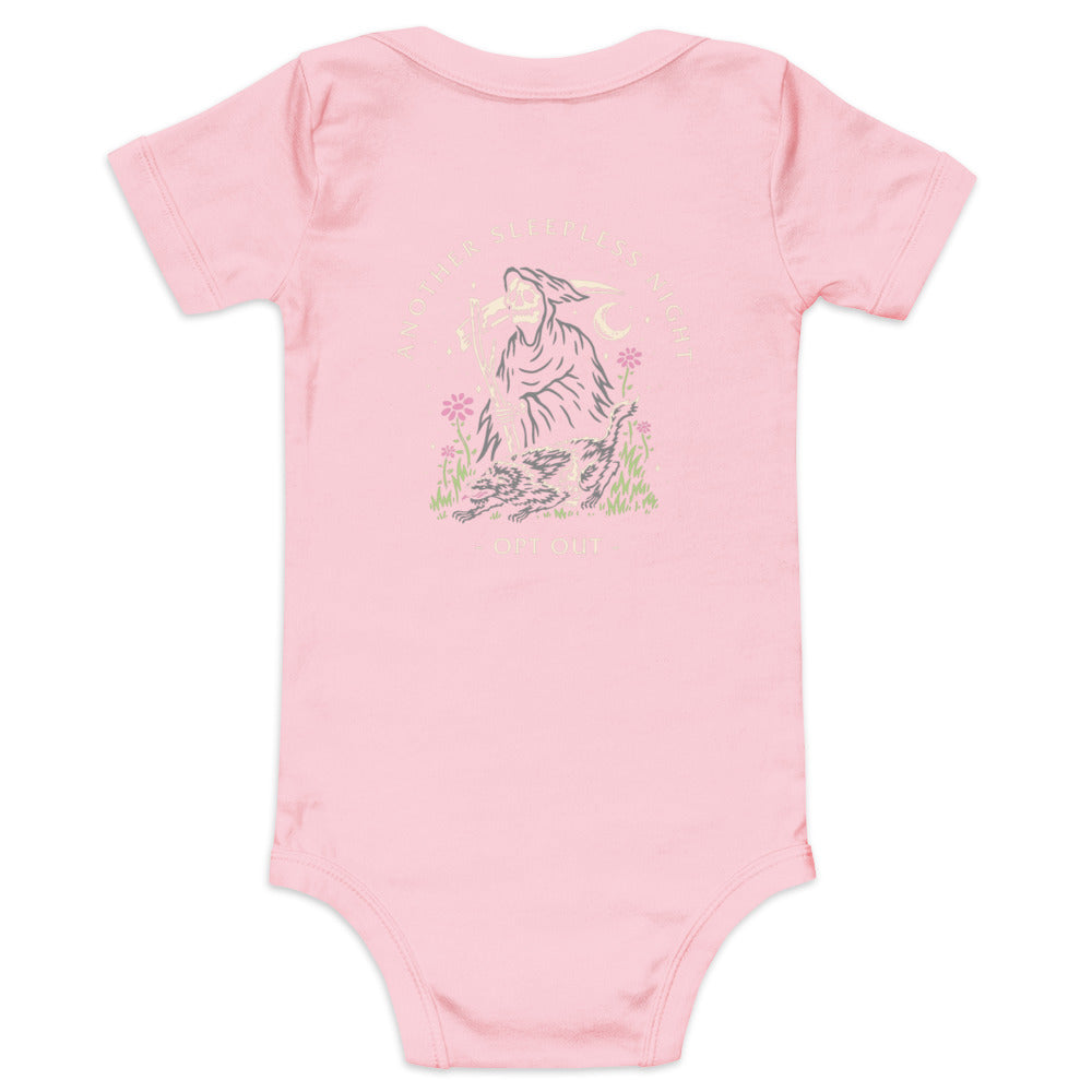 Opt Out - Another Sleepless Night Baby Onesie